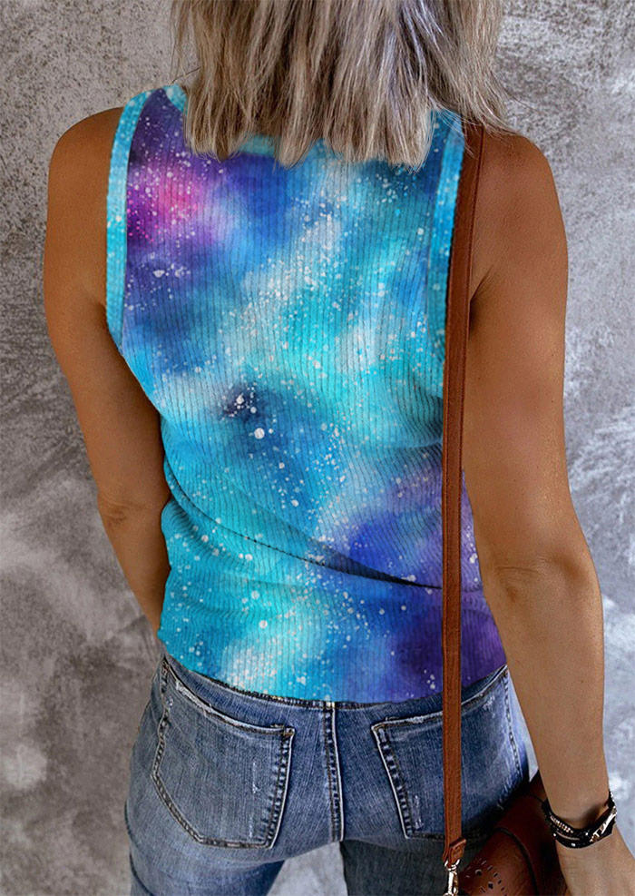 

Tank Tops Starry Sky Gradient Floral Tank Top in Multicolor. Size