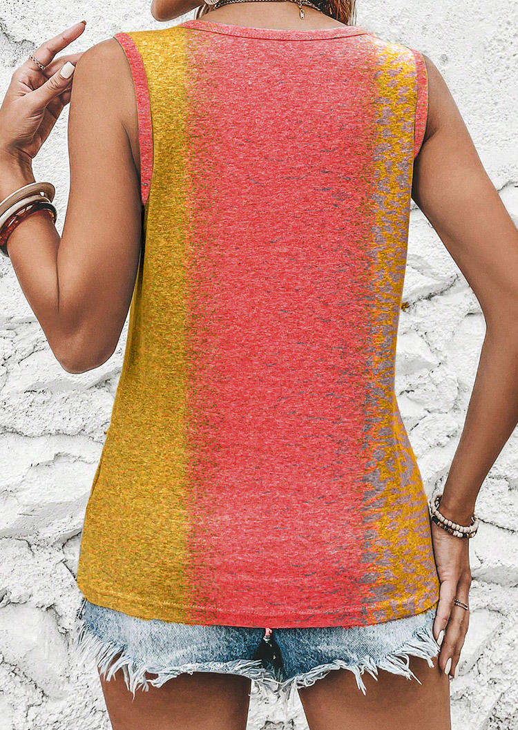 

Tank Tops My Only Sunshine Sunflower Color Block Tank Top in Multicolor. Size