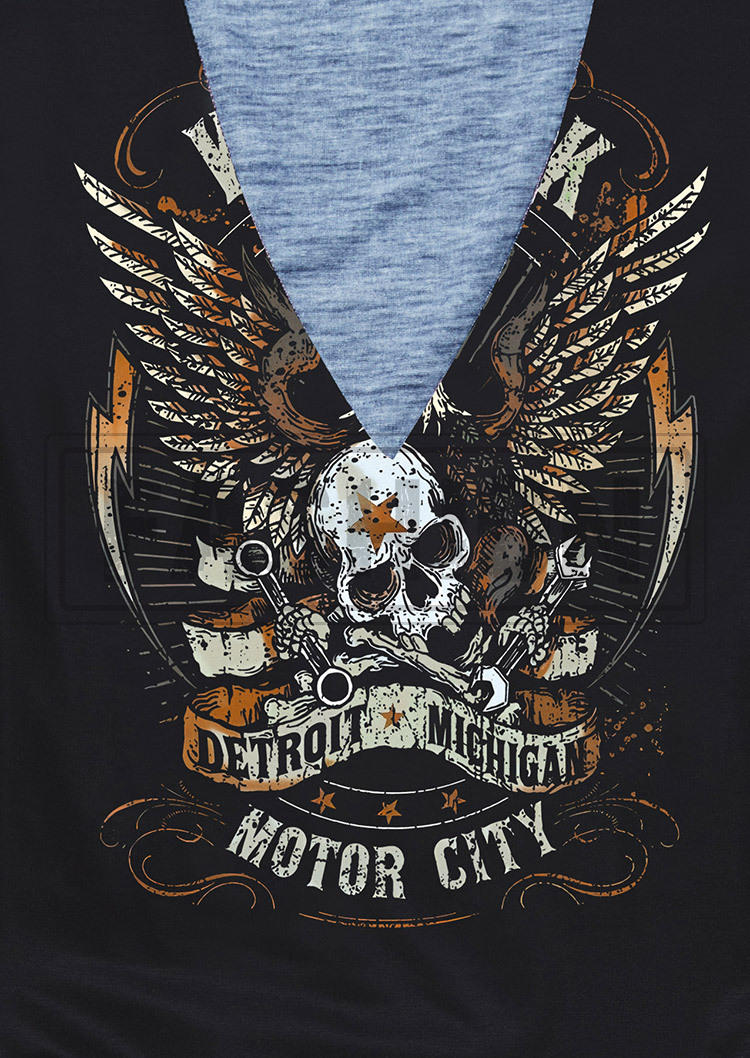 Kid Rock Skull Eagle Keyhole Neck Tank - Black