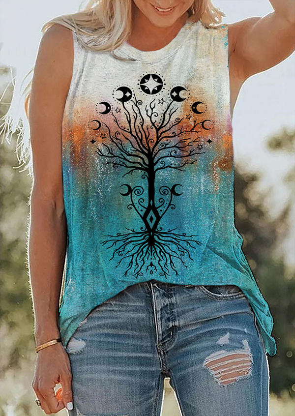

Tank Tops Tree Of Life Gradient Tank Top in Multicolor. Size