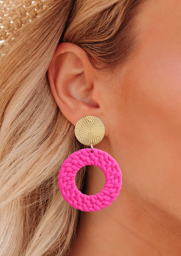 Bohemian Round Drop Earrings