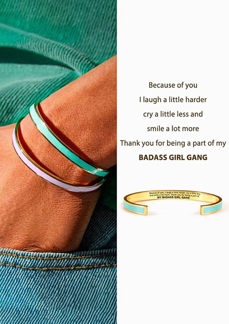 

Bracelet My Badass Girl Gang Open Bracelet in Pink. Size