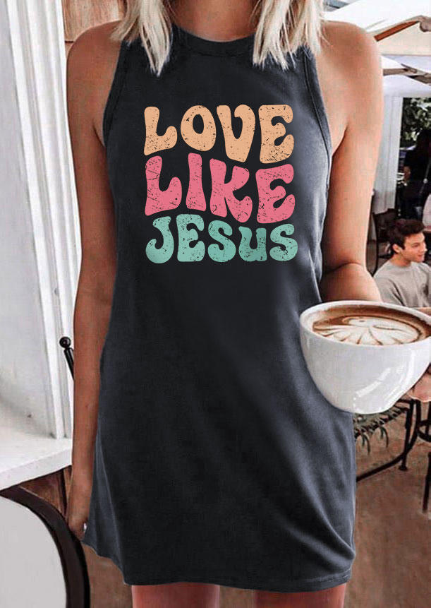 Love Like Jesus Mini Dress - Gray