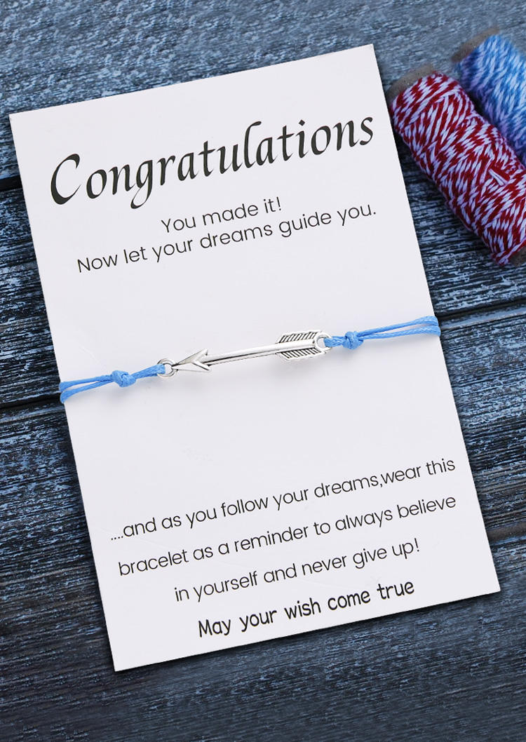 Congratulations Arrow Braid Bracelet