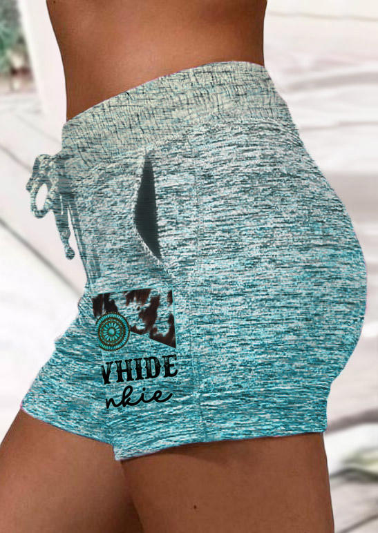 

Shorts Cowhide Junkie Gradient Pocket Drawstring Shorts in Multicolor. Size: L,M