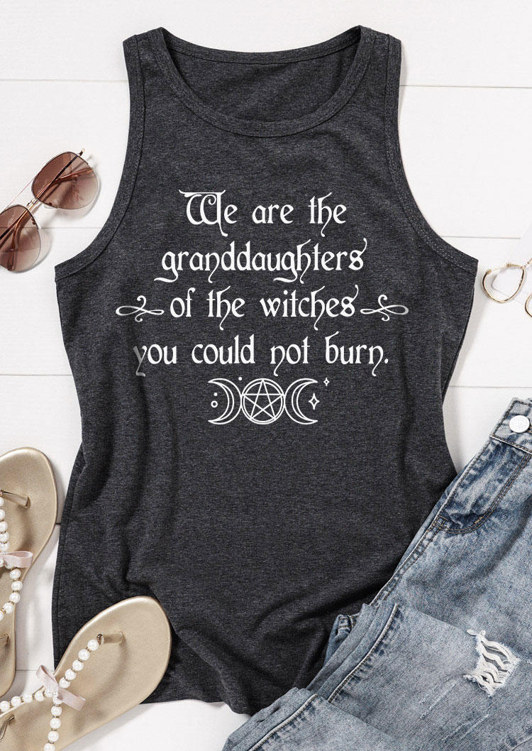 

Tank Tops Halloween We Are The Granddaughters Of The Witches You Could Not Burn Tank Top - Dark Grey in Gray. Size