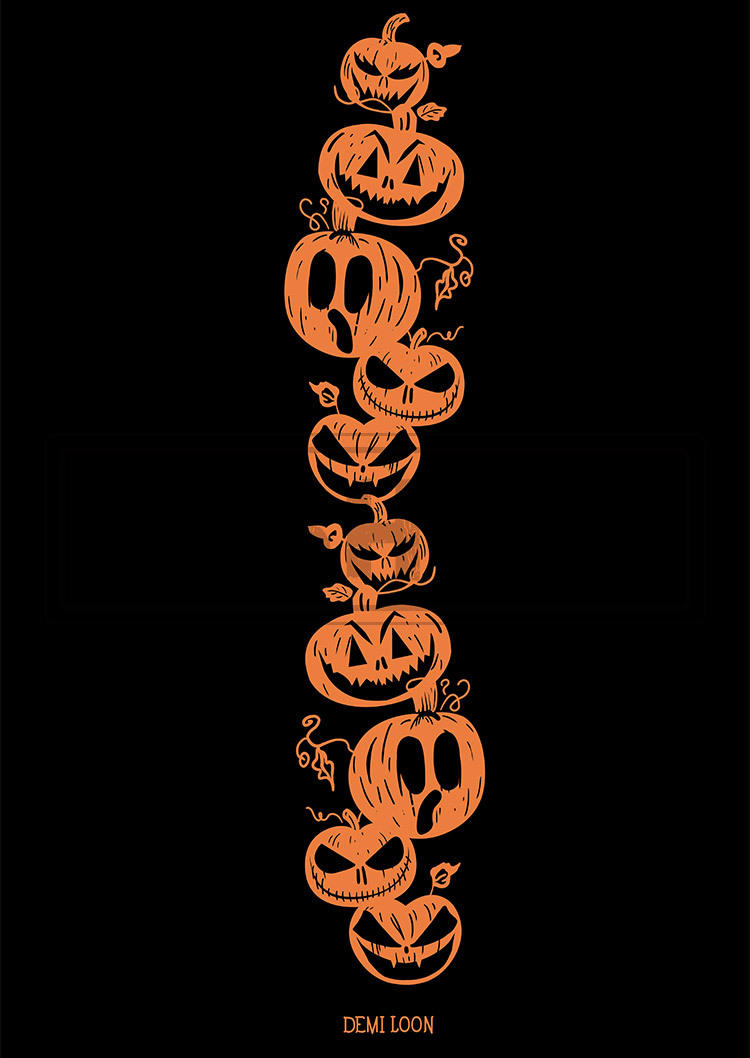 

Leggings Halloween Pumpkin Face Skinny Leggings in Black. Size: L,M,,XL