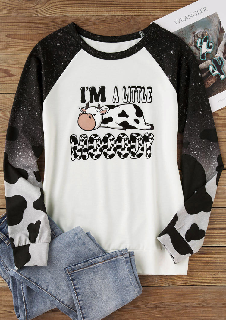 

Sweatshirts I'm A Little Mooody Cow Sweatshirt in White. Size