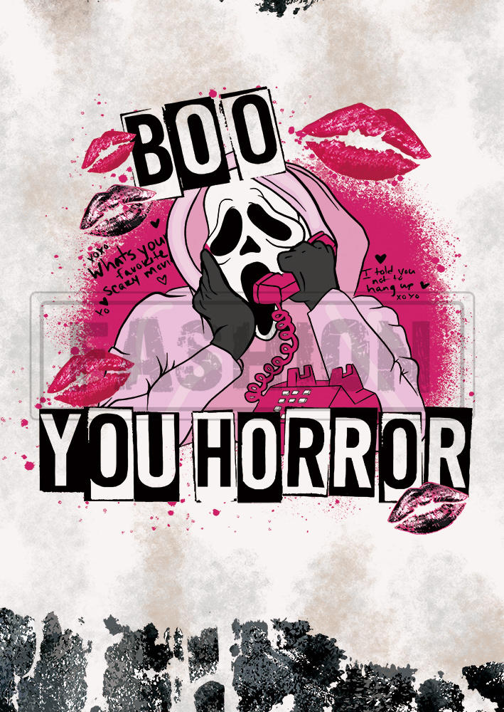 Halloween Boo You Horror Ghost Face T-Shirt Tee