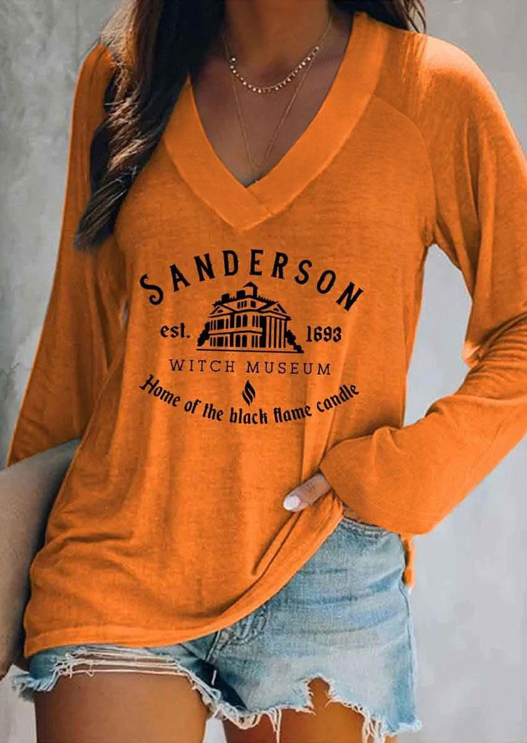 

T-shirts Tees Halloween Home Of The Black Flame Candle T-Shirt Tee in Orange. Size