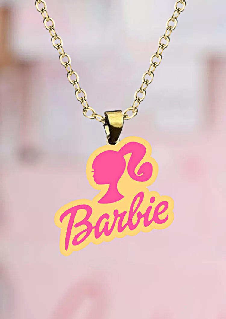 

Necklaces I'm A Girl Pendant Necklace in Multicolor,Pink. Size