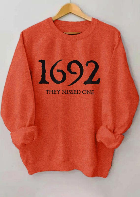 

Sweatshirts Halloween 1692 They Missed One Sweatshirt in Orange. Size: L,M,,XL