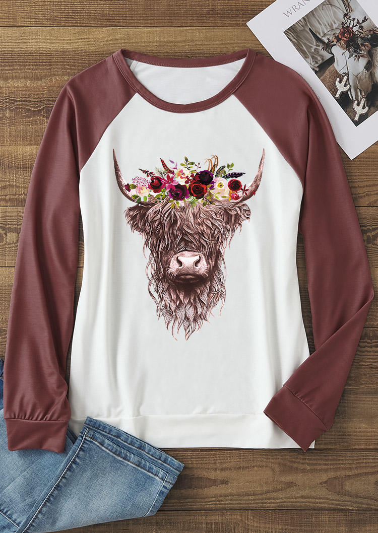 

Sweatshirts Highland Cattle Rose Sweatshirt in Multicolor. Size