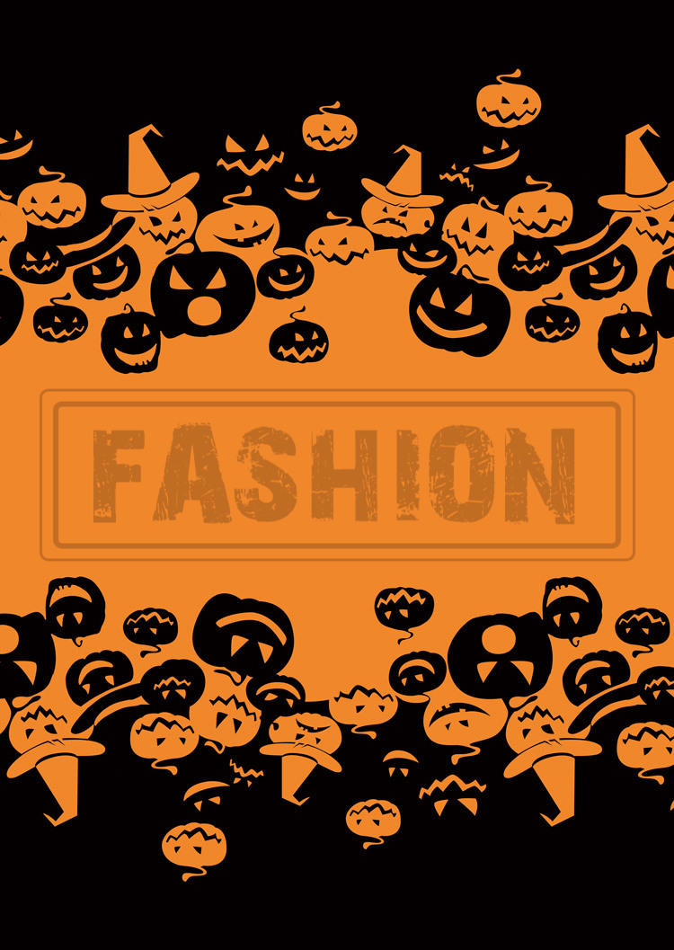 Halloween Pumpkin Face Cut Out Cold Shoulder Sweatshirt Dress
