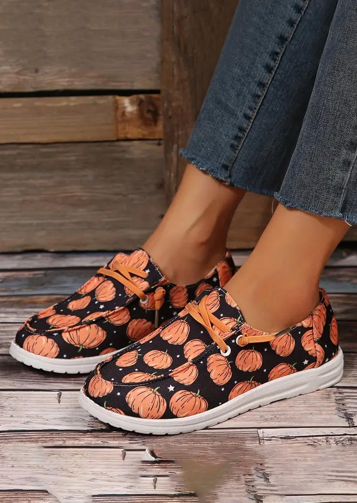 

Sneakers Pumpkin Star Lace Up Flat Sneakers in Multicolor. Size: ,38,39,40,41