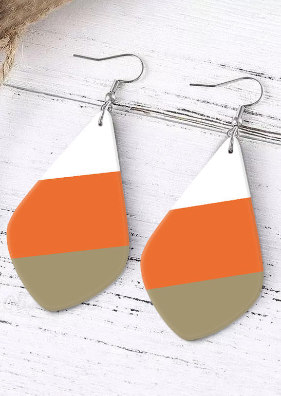 

Earrings Color Block Geometric Hook Earrings in Multicolor. Size