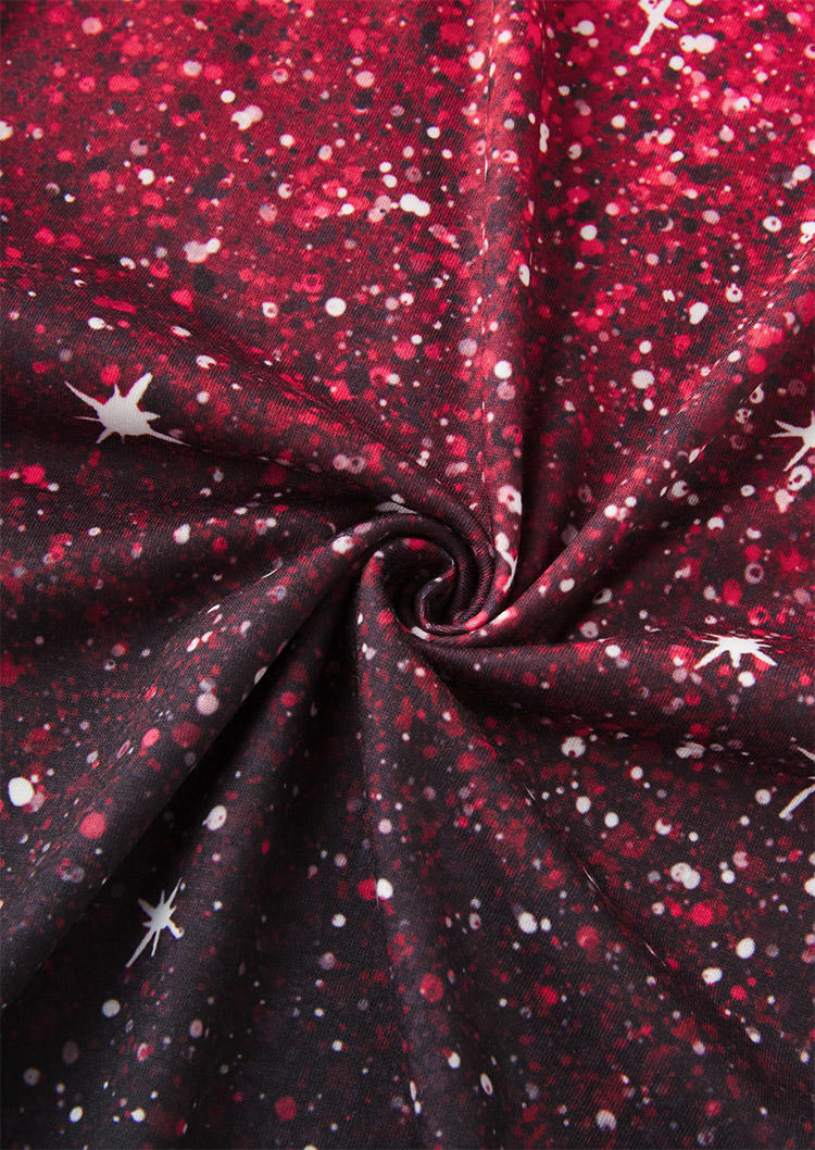 Gradient GlitterOne Sided Cold Shoulder Mini Dress