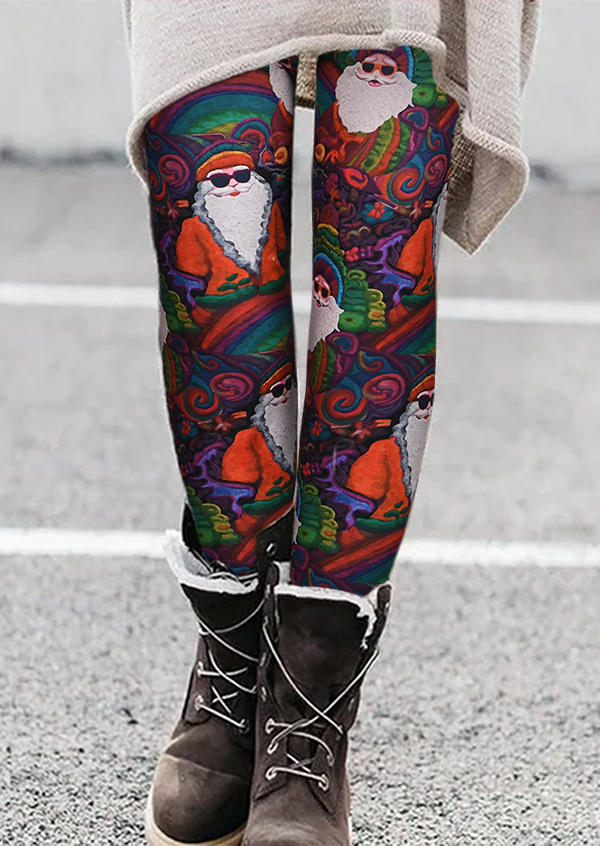 Christmas Santa Claus Skinny Leggings