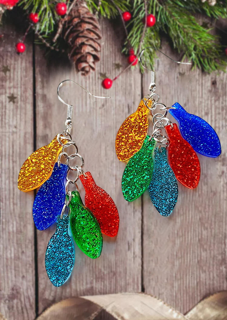 

Earrings Glitter Lantern Hook Acryl Earrings in Multicolor. Size