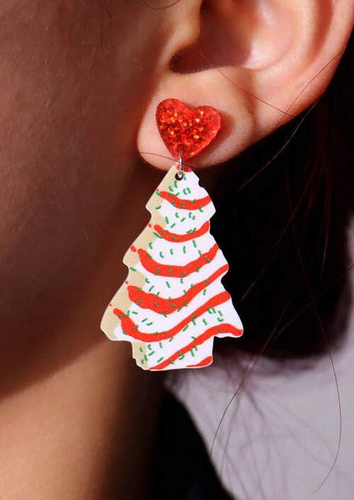 

Earrings Christmas Tree Cakes Acryl Earrings in Multicolor. Size