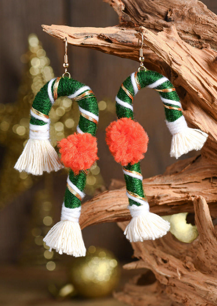 Christmas Candy Cane Earrings