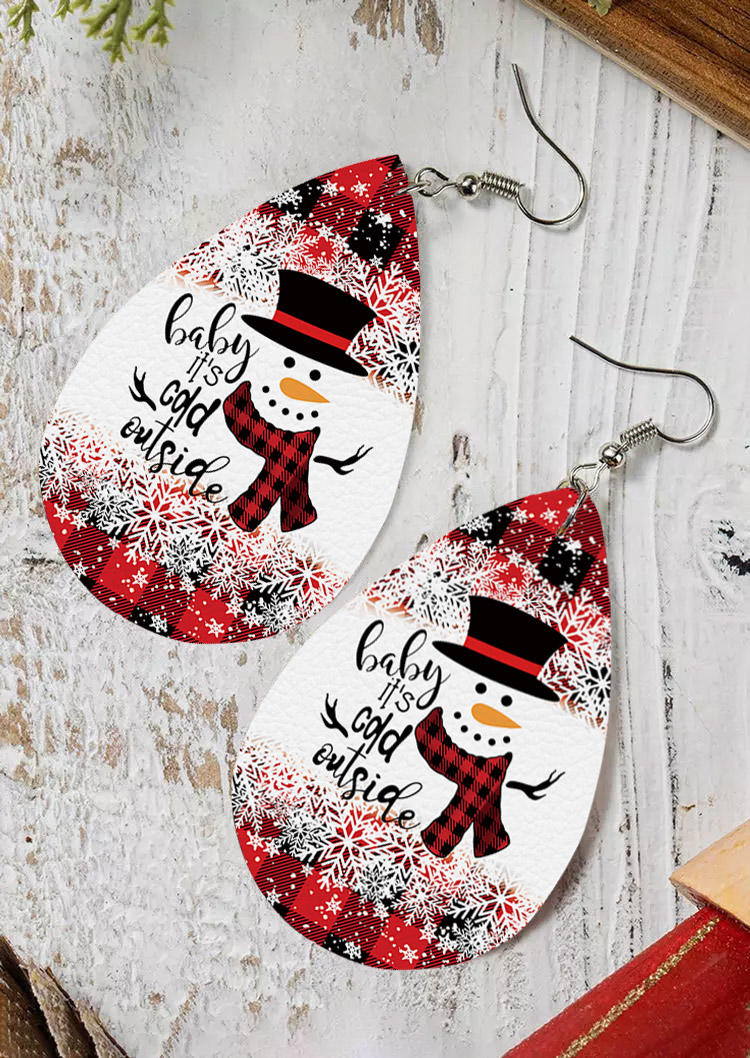 

Earrings Christmas Baby It's Cold Outside Snowman Earrings in Multicolor. Size