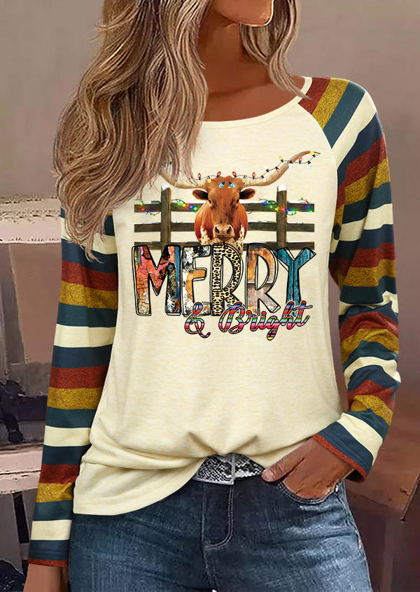 Merry & Bught Serape Striped Blouse