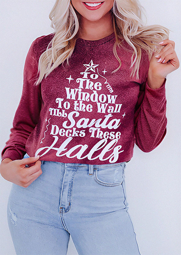 

T-shirts Tees To The Window Christmas Tree Graphic T-Shirt Tee in Red. Size: L,M,,XL